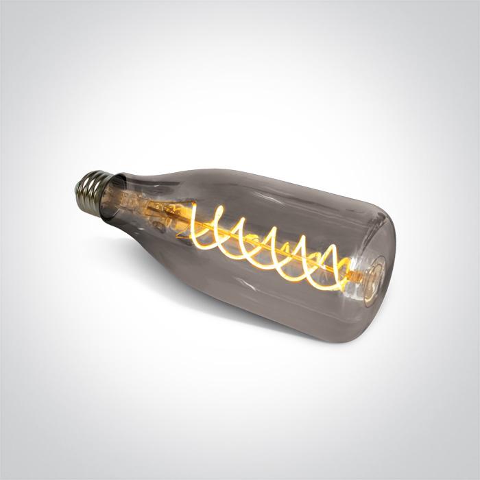 DECORATIVE LED LAMP E27 4w DARK CHROME 230v