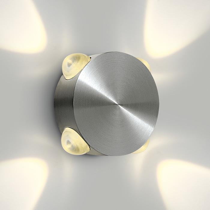 ALUMINIUM WALL LED 4x1,5w WW IP54