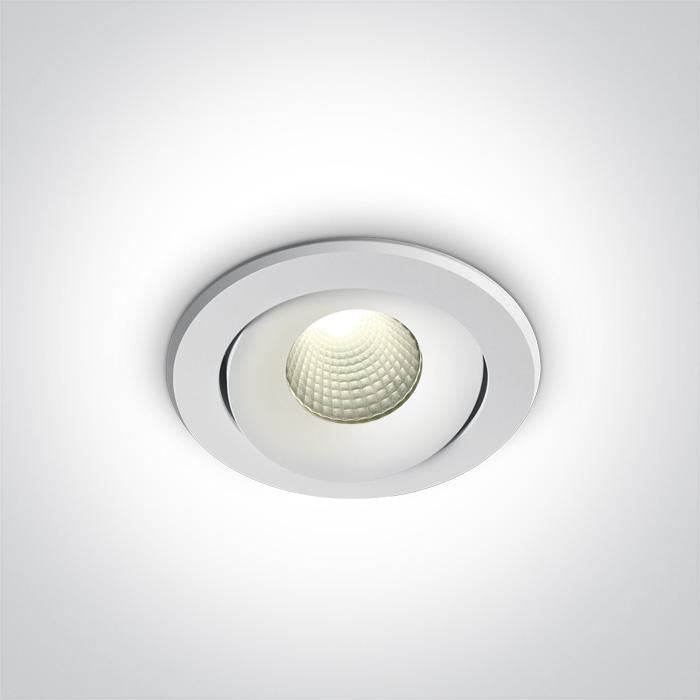 WHITE COB LED 15w CW 38d + DRIVER 230v