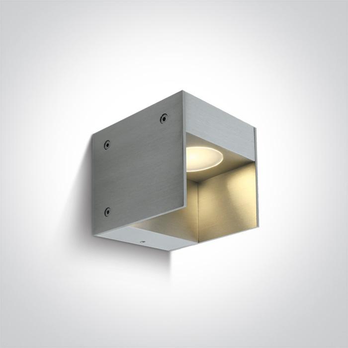 ALUMINIUM WALL LED 1w WW IP54 100-240V