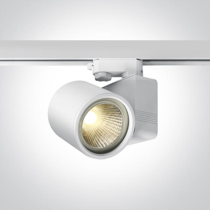 WHITE 26W LED WW 30deg TRACK SPOT 100-240V