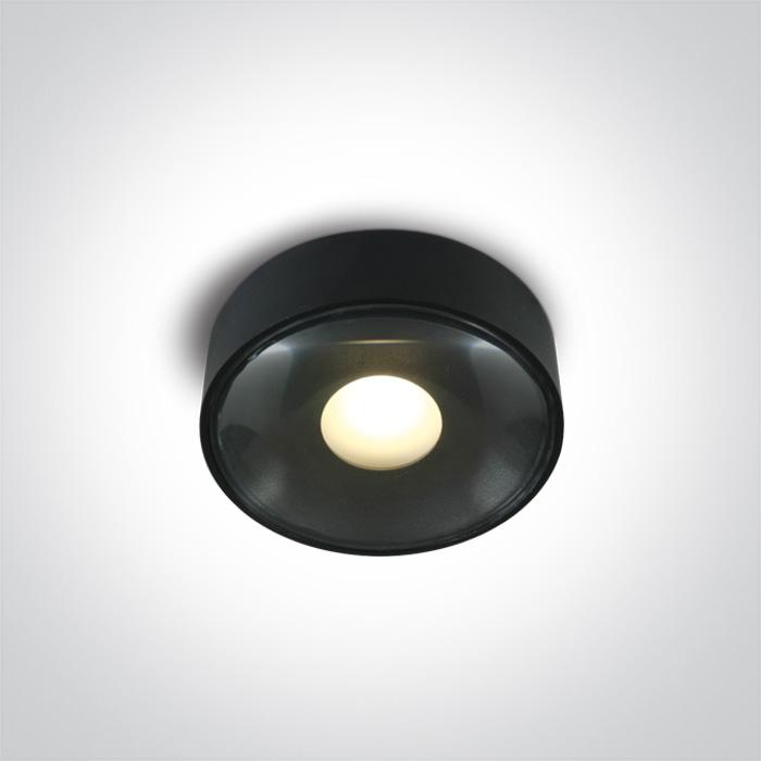BLACK AC SMD LED 6W WW IP65 230V DIMMABLE