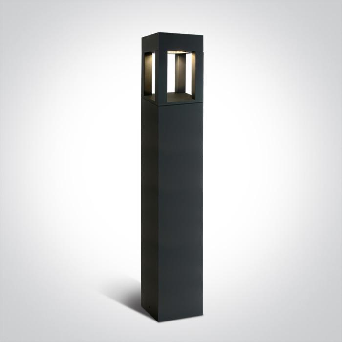 ANTHRACITE LED BOLLARD 90cm 22W WW IP65 230V