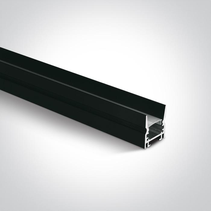 BLACK PROFILE 2m + PC Opal diffuser DARK LIGHT