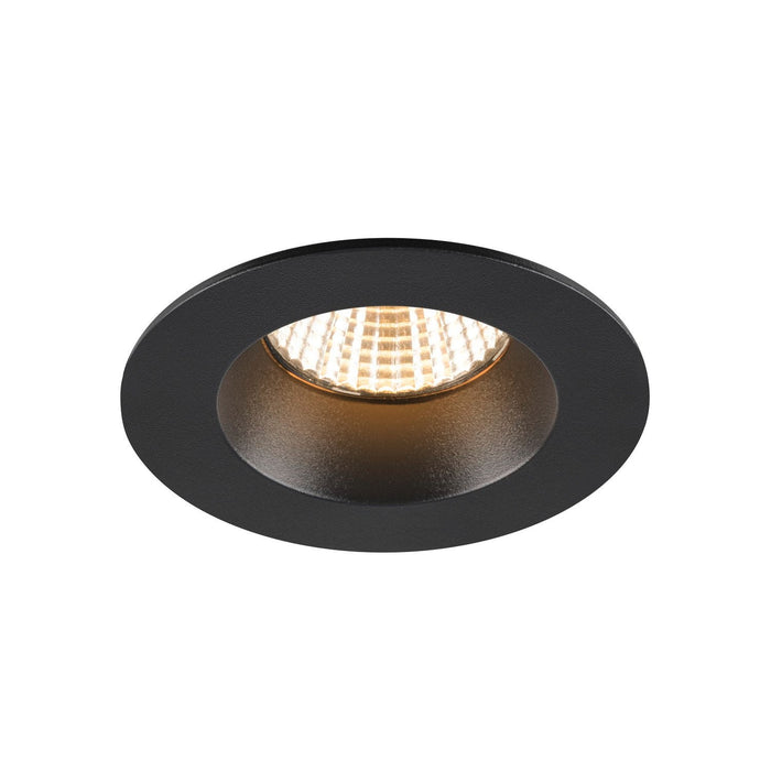 NEW TRIA 68, recessed ceiling light, 3000K, 38°, IP 20 / IP 65, round, black