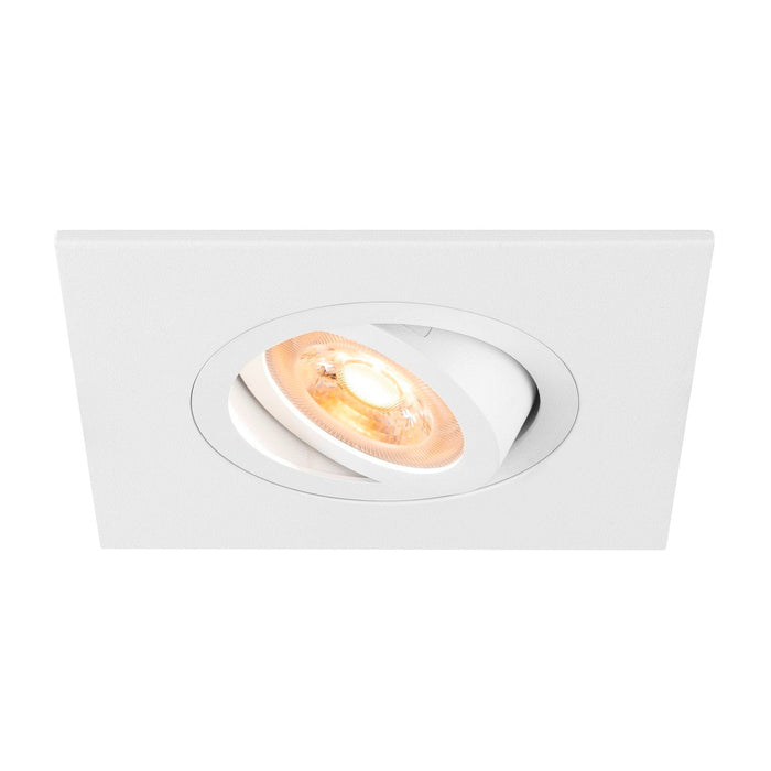 NEW TRIA 75 XL, recessed ceiling light, square, max. 10W , GU10, white