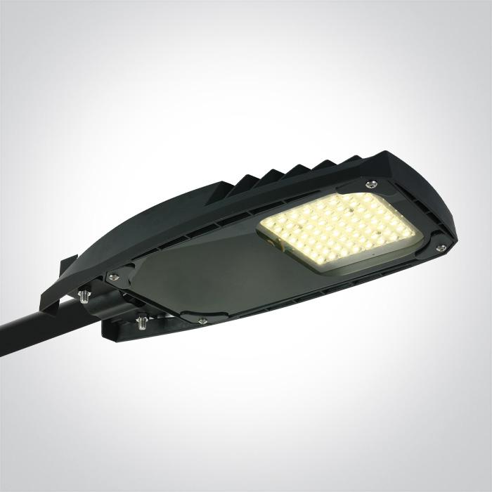 BLACK LED STREET LIGHT 50W WW 140x80deg IP66 100-240V