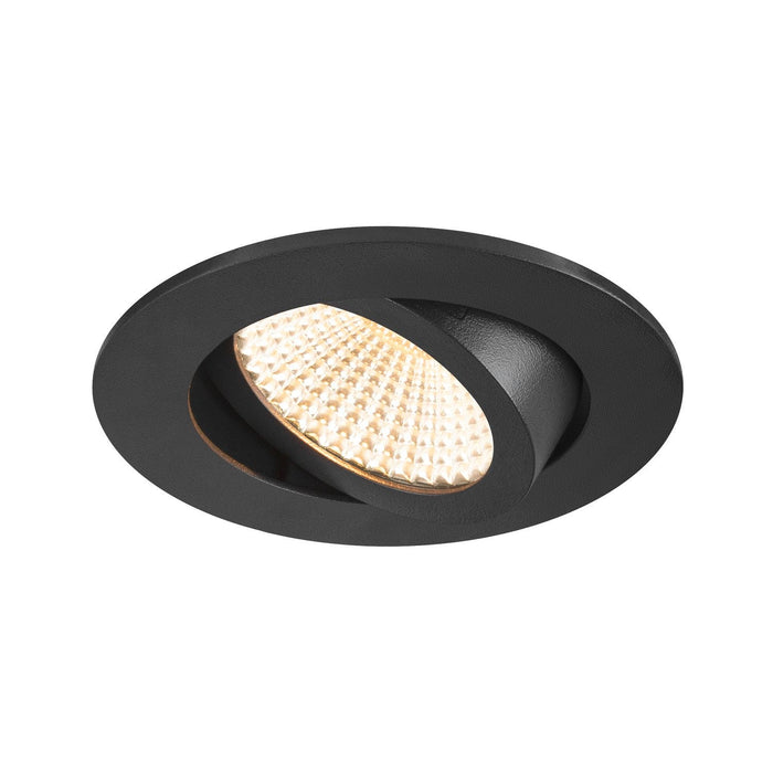 NEW TRIA 68, recessed ceiling light, 3000K, 60°, IP 20, round, black