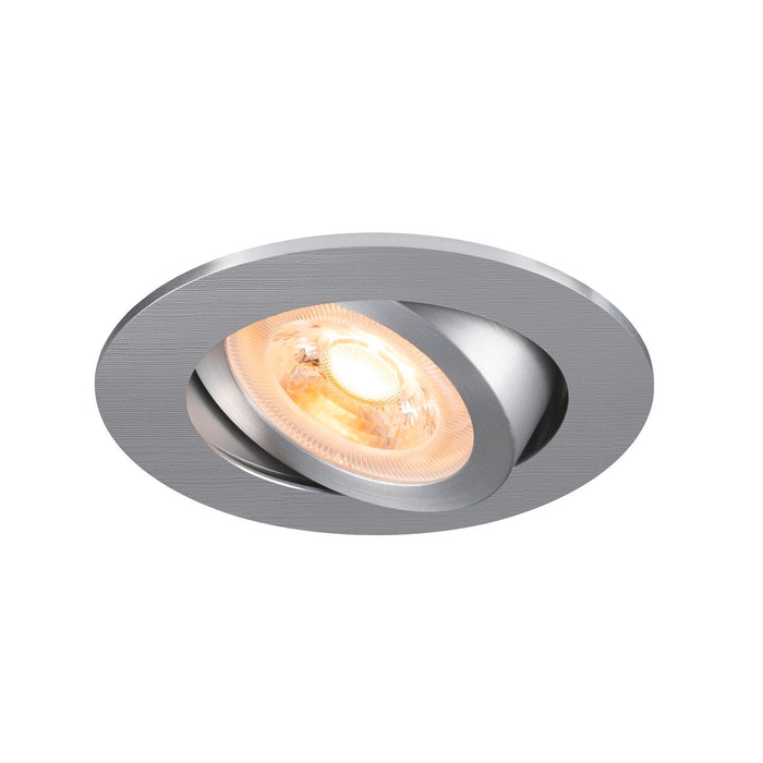 NEW TRIA 68, recessed ceiling light, round, max. 10W GU10, aluminium