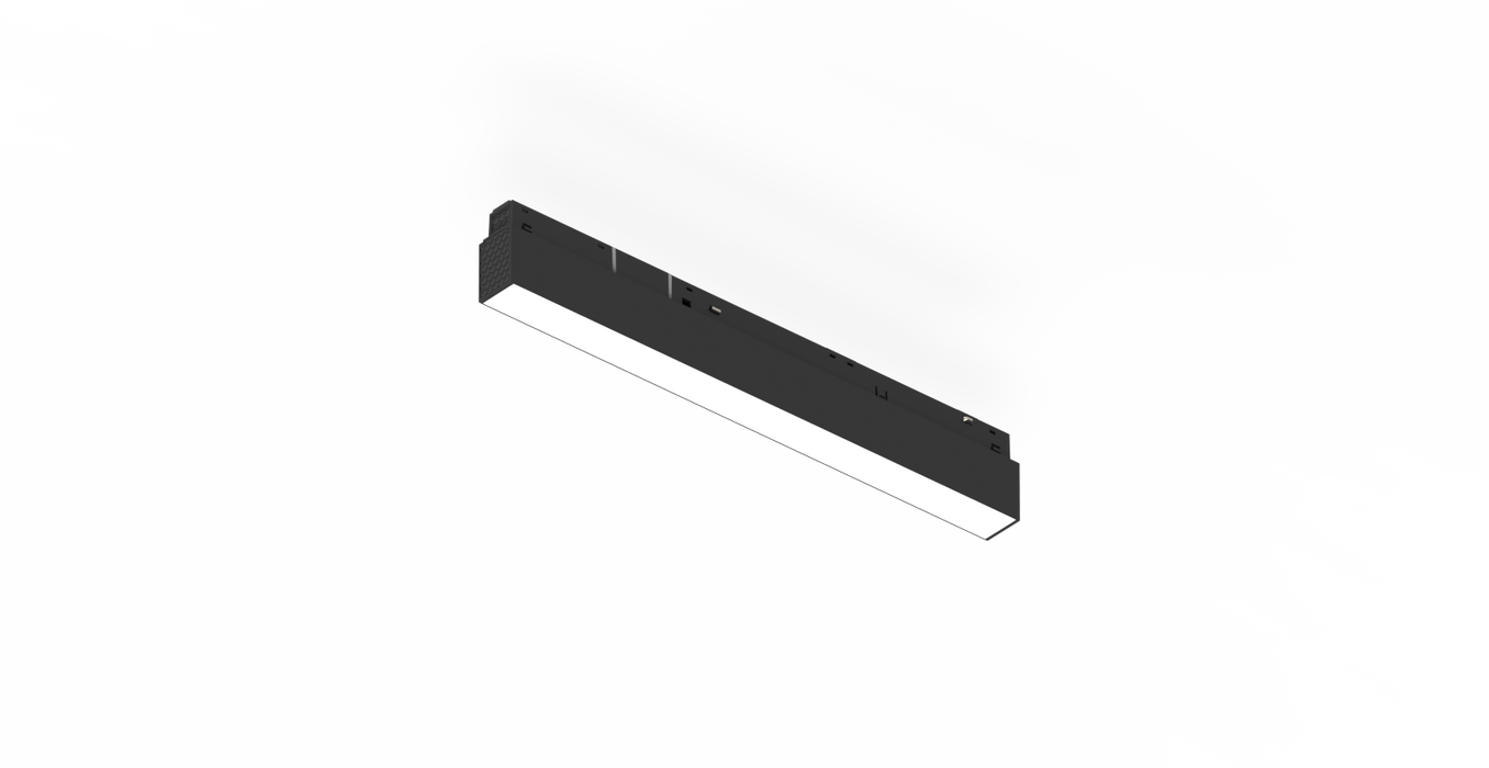 Oslo 48V 1~Ph 12W Linear (450mm), 970lm, Beam angle 110°, 3000K, Black