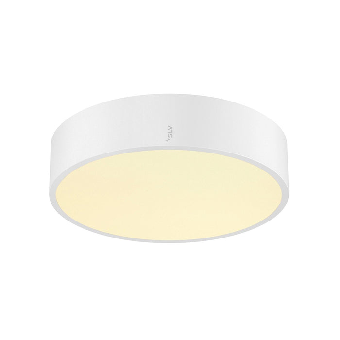 MEDO PRO 30, wall- and ceiling-mounted light, round, 3000/4000K, 10W, trailing-edge phase, 70°, UGR<19, white