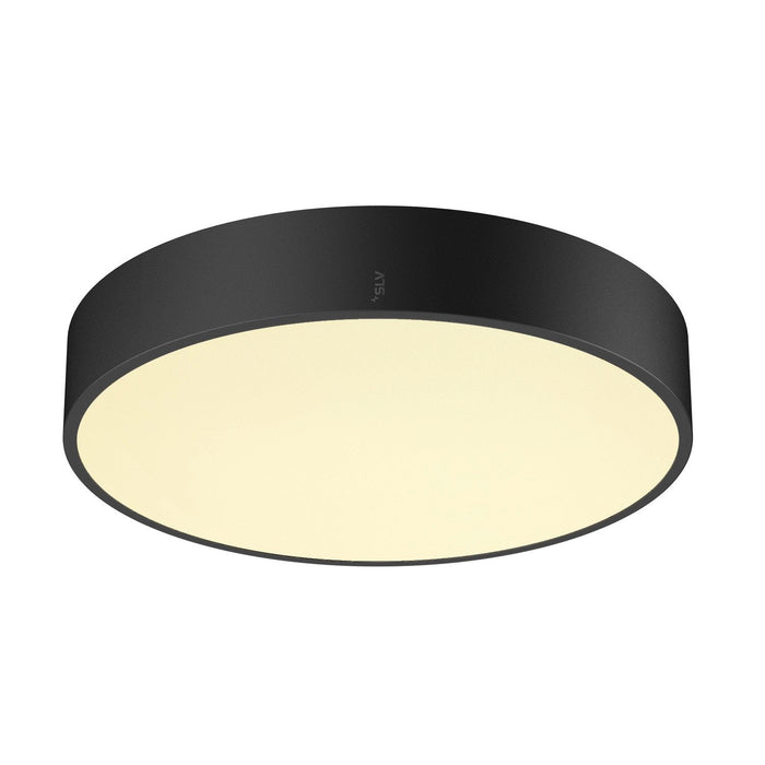 MEDO PRO 40, wall- and ceiling-mounted light, round, 3000/4000K, 19W, trailing-edge phase, 80°, UGR<19, black