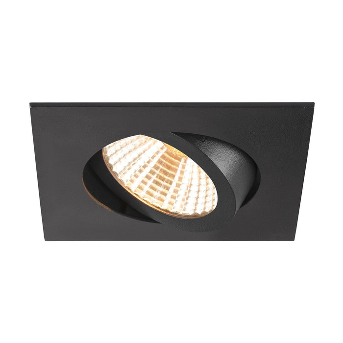 NEW TRIA 68, recessed ceiling light, 3000K, 38°, IP 20, square, black