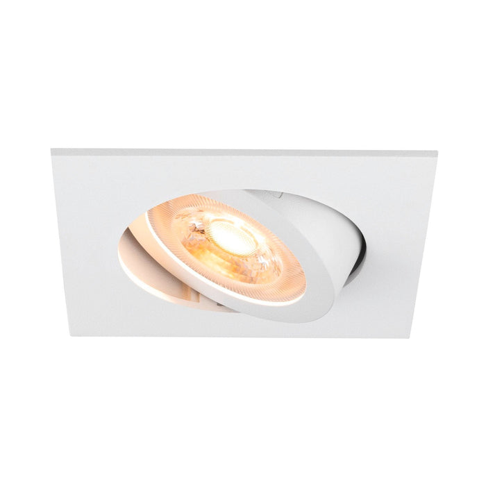 NEW TRIA 68, recessed ceiling light, square, max. 10W GU10, white