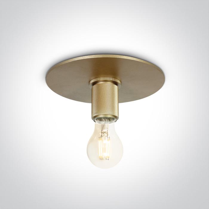 BRUSHED BRASS RECESSED E27 12W IP20