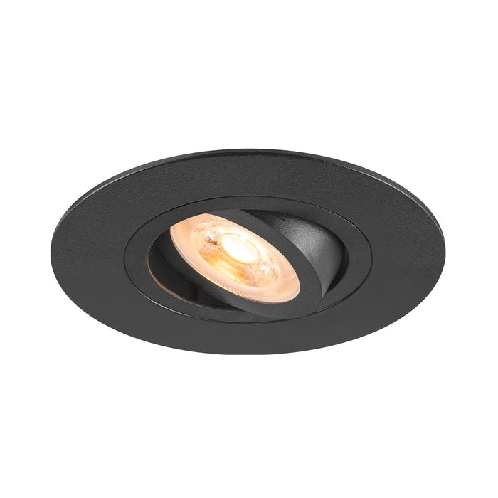 NEW TRIA 75 XL, recessed ceiling light, round, max. 10W , GU10, black