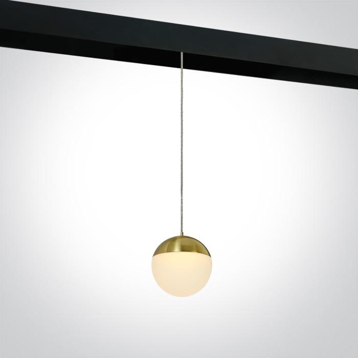 BRUSHED BRASS PENDANT 10W WW 48v IP20