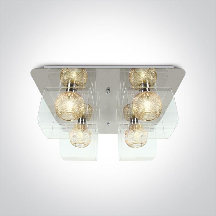 CHROME CEILING LIGHT 9w 4xG9 100-240v