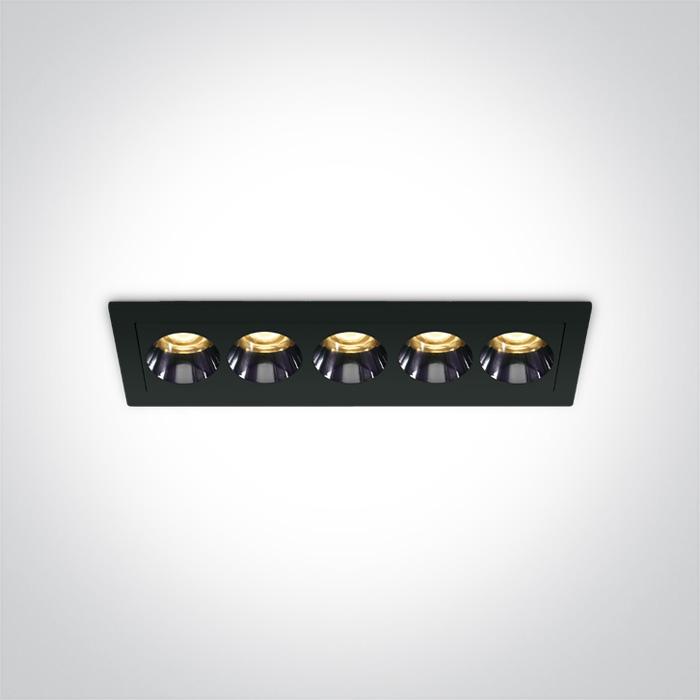 BLACK RECESSED LED 12W WW IP20 38deg 230V DARK LIGHT
