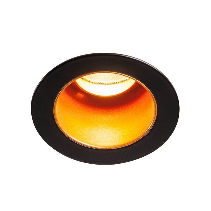 TRITON MINI DL, LED indoor recessed ceiling light, black/gold, 2700K, 15°