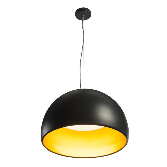 [Discontinued] BELA 60 LED Pendant luminaire, black/gold, 3000K, 1850lm