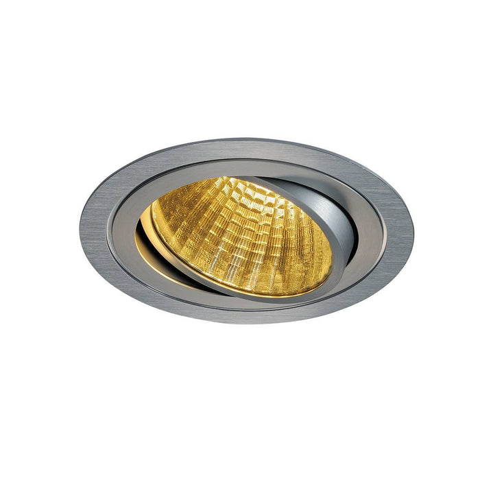 NEW TRIA LED DL ROUND SET, alu brushed, 25W, 30°, 2700K, incl. driver, clip springs