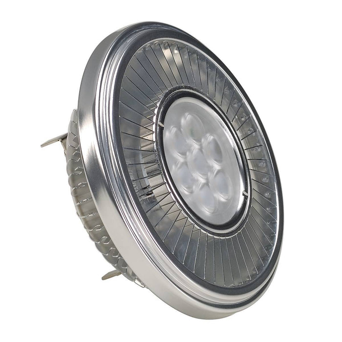 LED QRB111 lamp, silver-grey, 19.5W, 30°, 2700K, dimmable