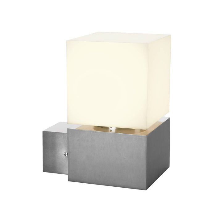 SQUARE WL, LED Outdoor surface-mounted wall light, IP44, stainless steel 316, 3000K