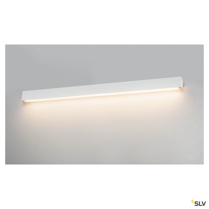 L-LINE 120 LED, wall and ceiling light, IP44, 3000K, 3000lm, white
