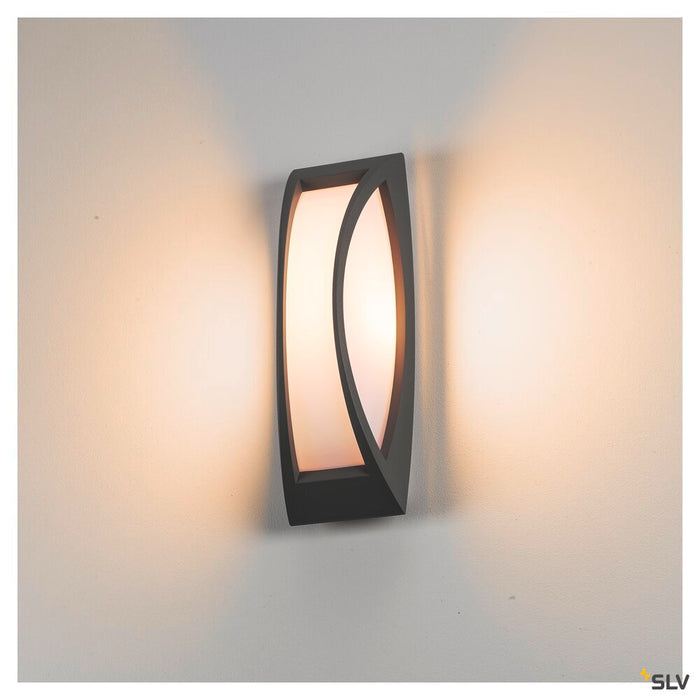 MERIDIAN 2, outdoor wall and ceiling light, TC-(D,H,T,Q)SE, IP54, anthracite, max. 25W